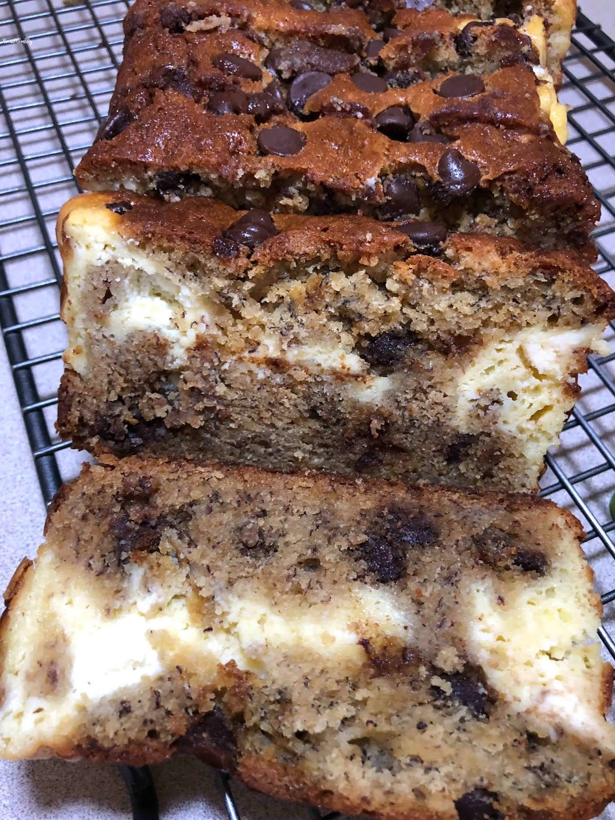 Hawaii Mom Blog Banana Cream Cheese Chocolate Chip Bread