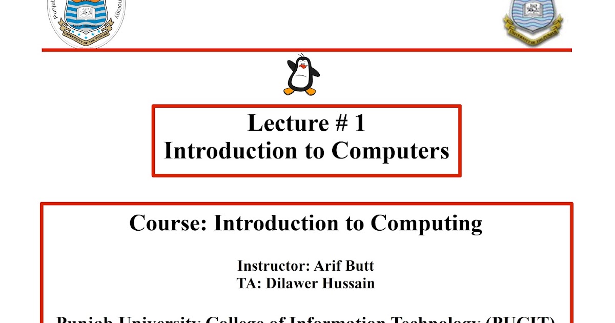 ITC Linux Slides by Sir Arif Butt