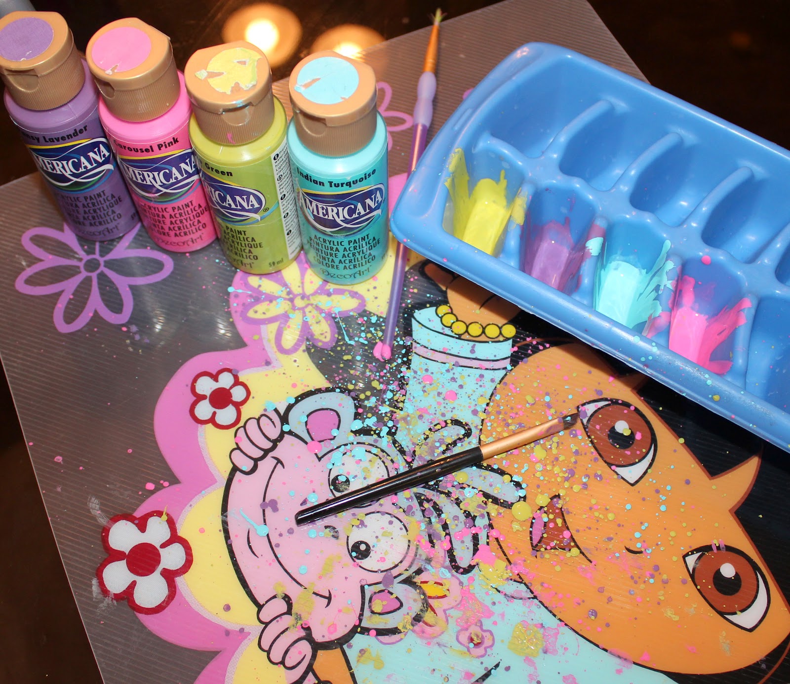 Nails 4 Dummies! Acrylic Paint Splatter Mani