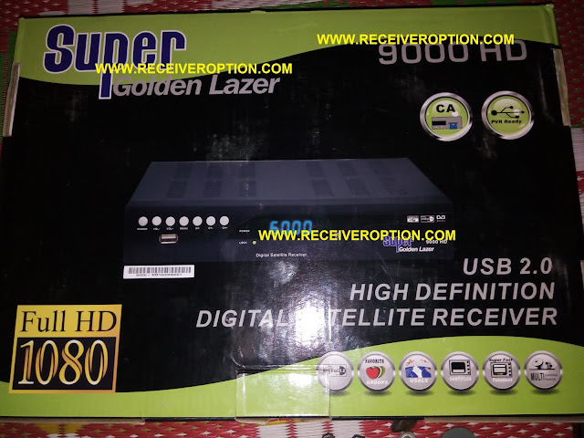 SUPER GOLDEN LAZER 9000 HD RECEIVER CCCAM OPTION