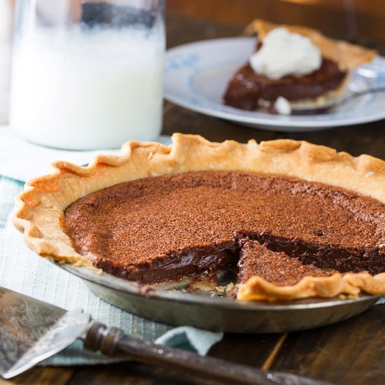 Chocolate Chess Pie recipe from Served Up With Love