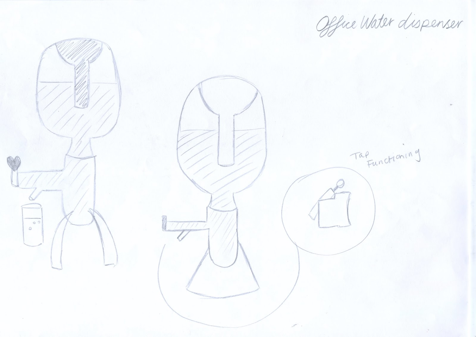 Studio Practice Water dispenser Drawings