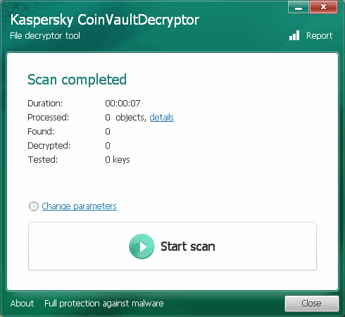 Kaspersky Ransomware Decryptor