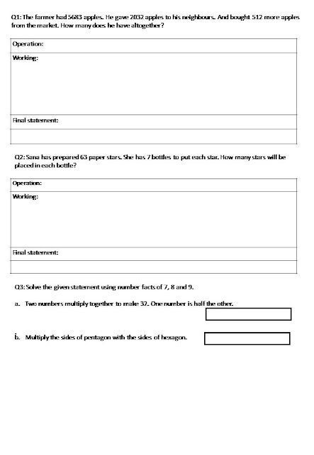 The City School: Worksheets