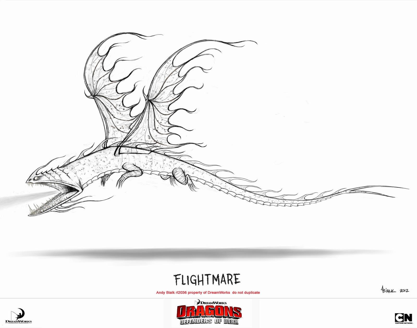 Andy Bialk Flightmare Dragon Dreamworks Dragons Defenders Berk Coloring Pages