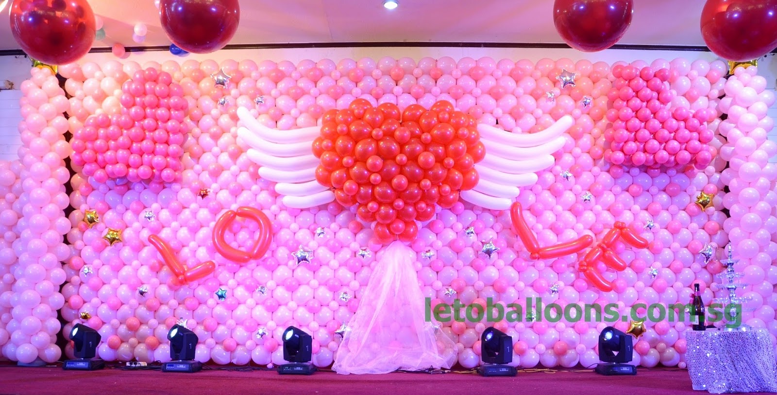 Balloon Decoration For Wedding Anniversary Wedding Decorations