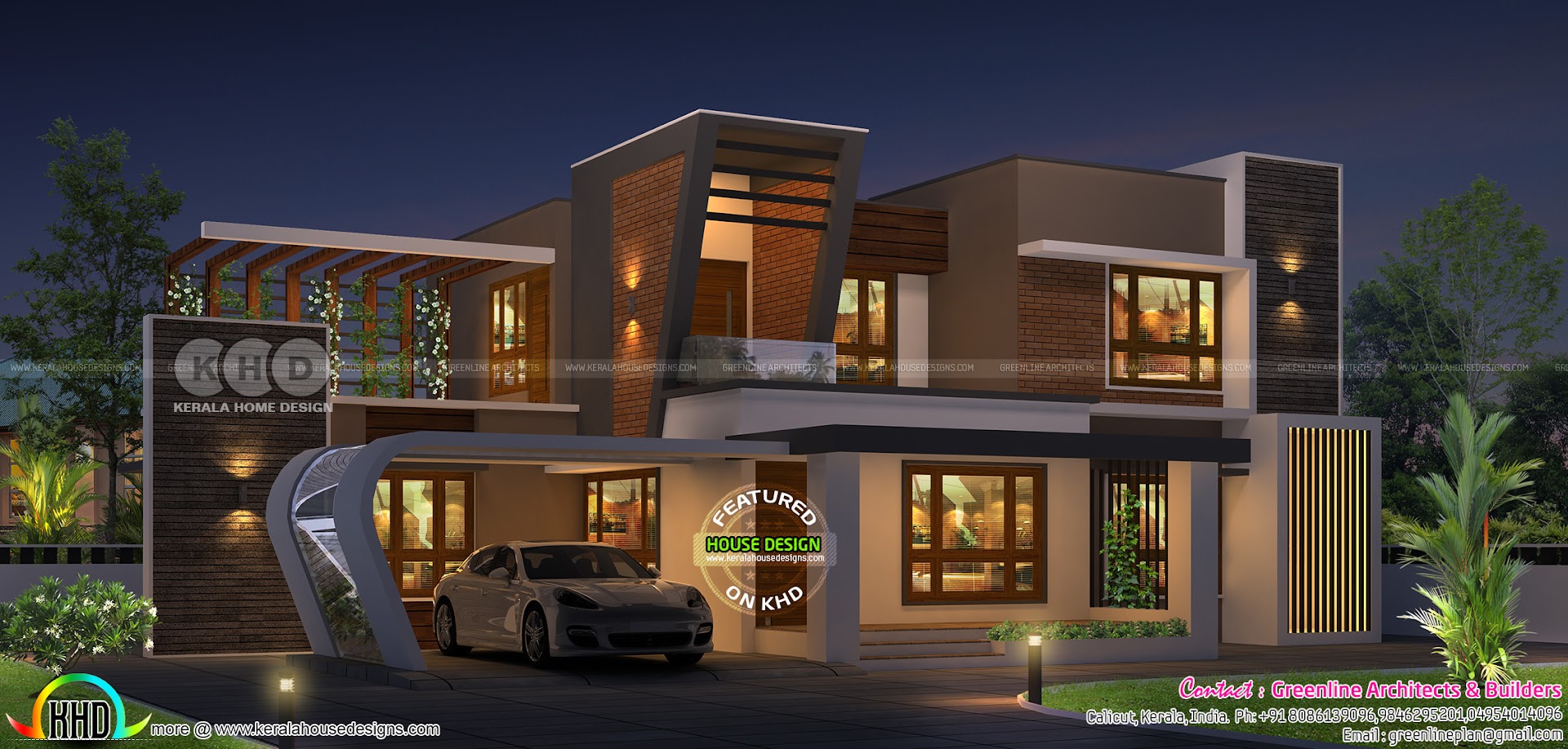 Ultra modern contemporary house Kerala Home Design and Floor Plans