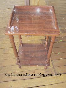 Eclectic Red Barn: Laminate Side Table 