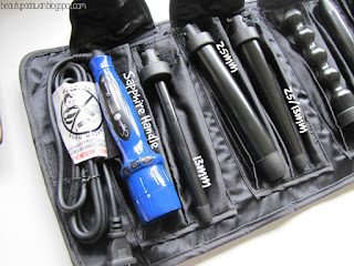 Irresistible Me Sapphire 8-in-1 Curling Wand: Sapphire Handle, 13mm wand, 25mm wand, 25/13mm wand
