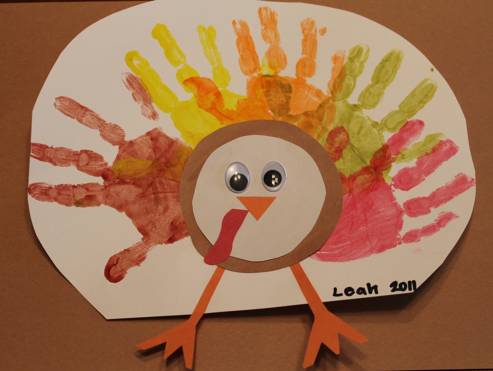 Thanksgiving Handprint Turkey Craft - The Purposeful Mom