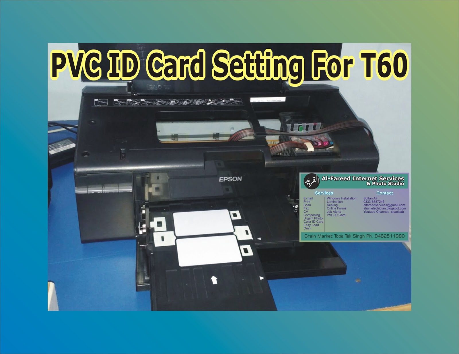 AlFareed Services T.T.Singh How to Print PVC ID Card with