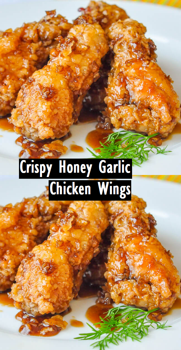 Crispy Honey Garlic Chicken Wings Dessert & Cake Recipes