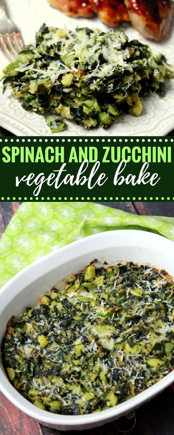 Spinach and Zucchini Vegetable Bake