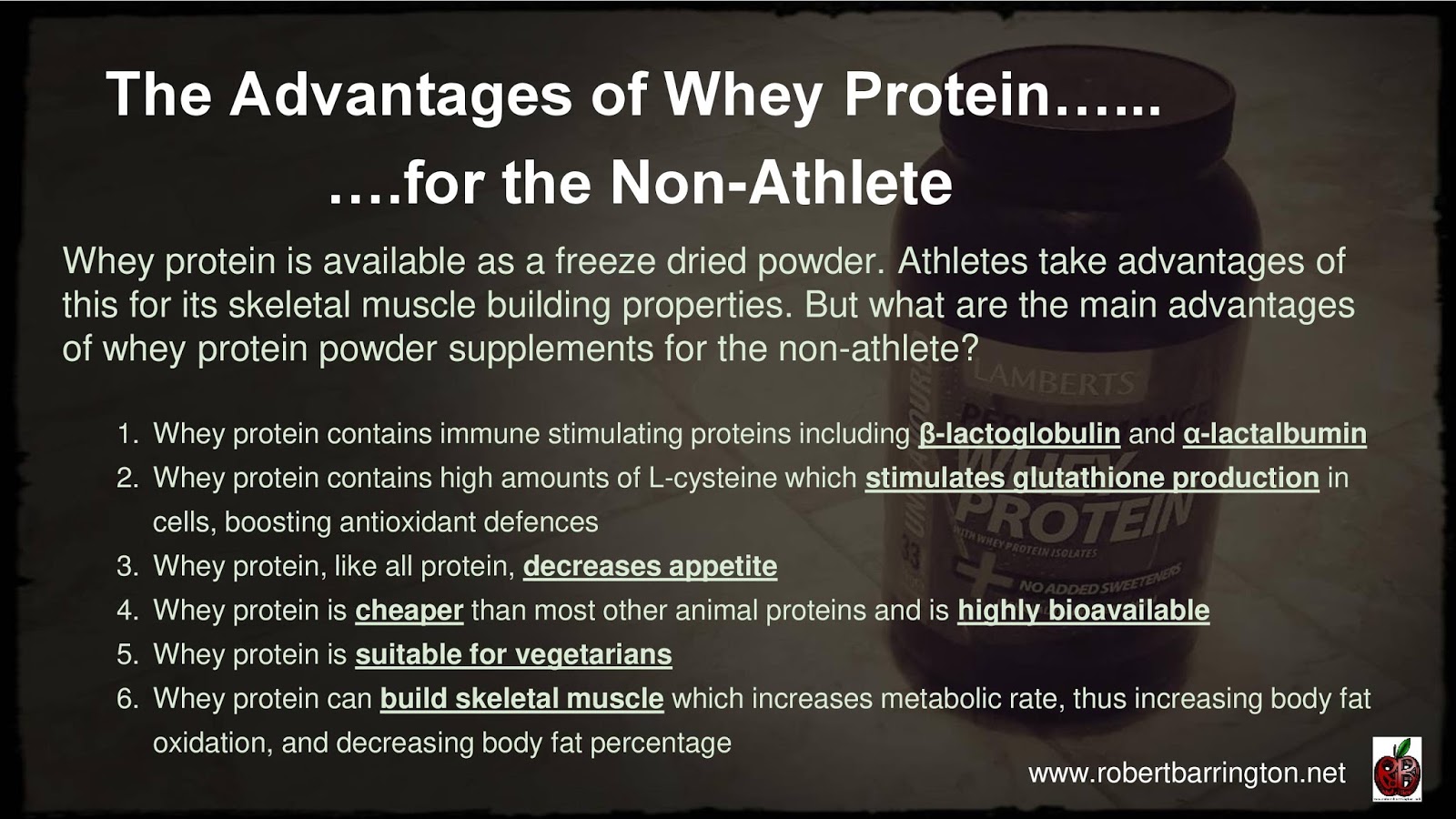 The Advantages of Whey Protein for the NonAthlete