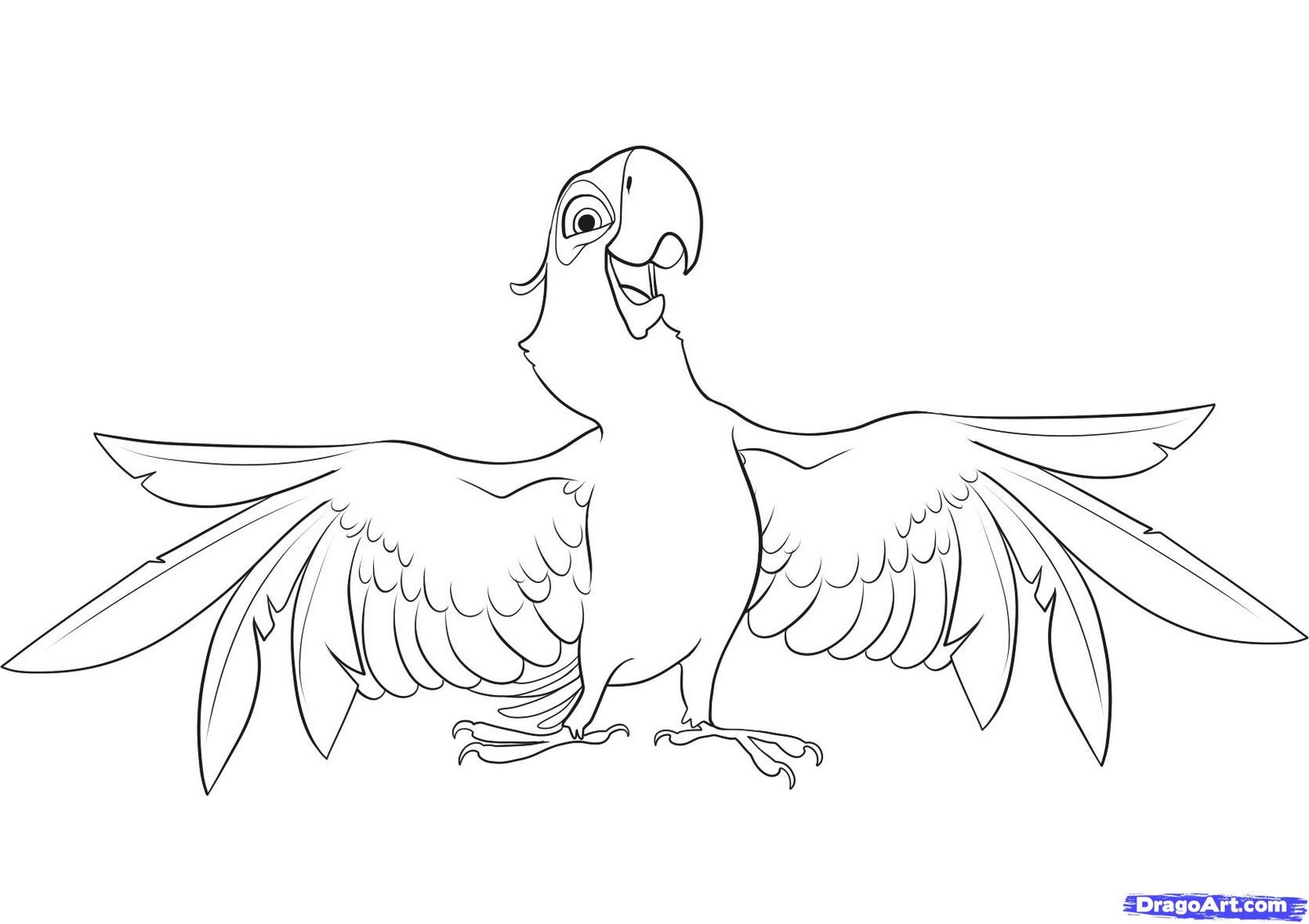 macaw bird coloring pages - photo #33
