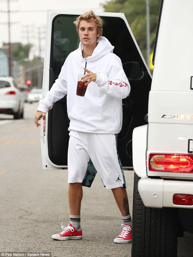 Bieber was seen in his white Mercedes-Benz G-Class at Selena Gomez's home thrice this week