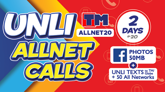 TM ALLNET20 : Unli AllNet Calls + Unli texts to Globe/TM ...