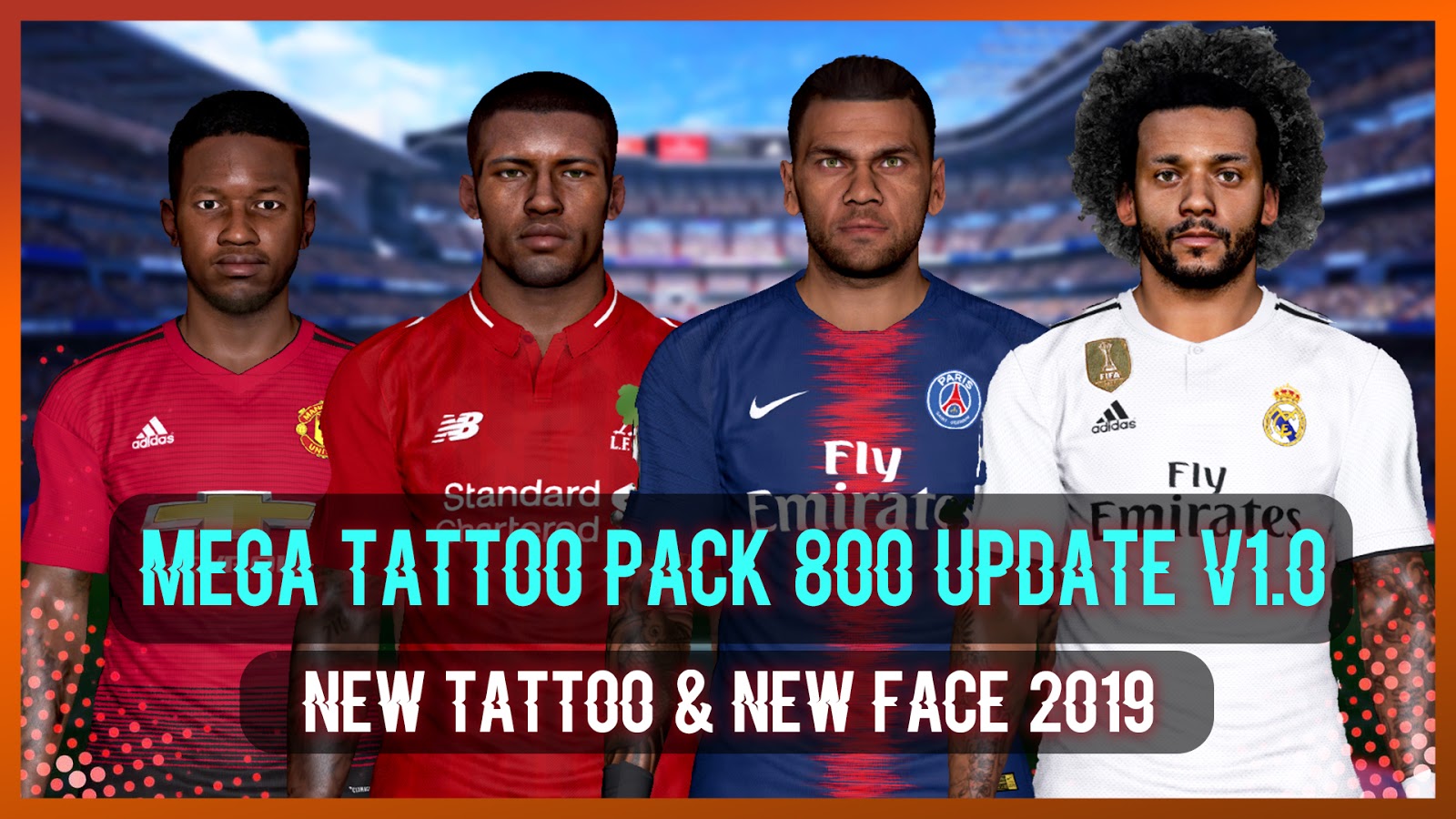New RT Tattoo 2021 AIO 1000 Tattoo PES 2017  PES Patch