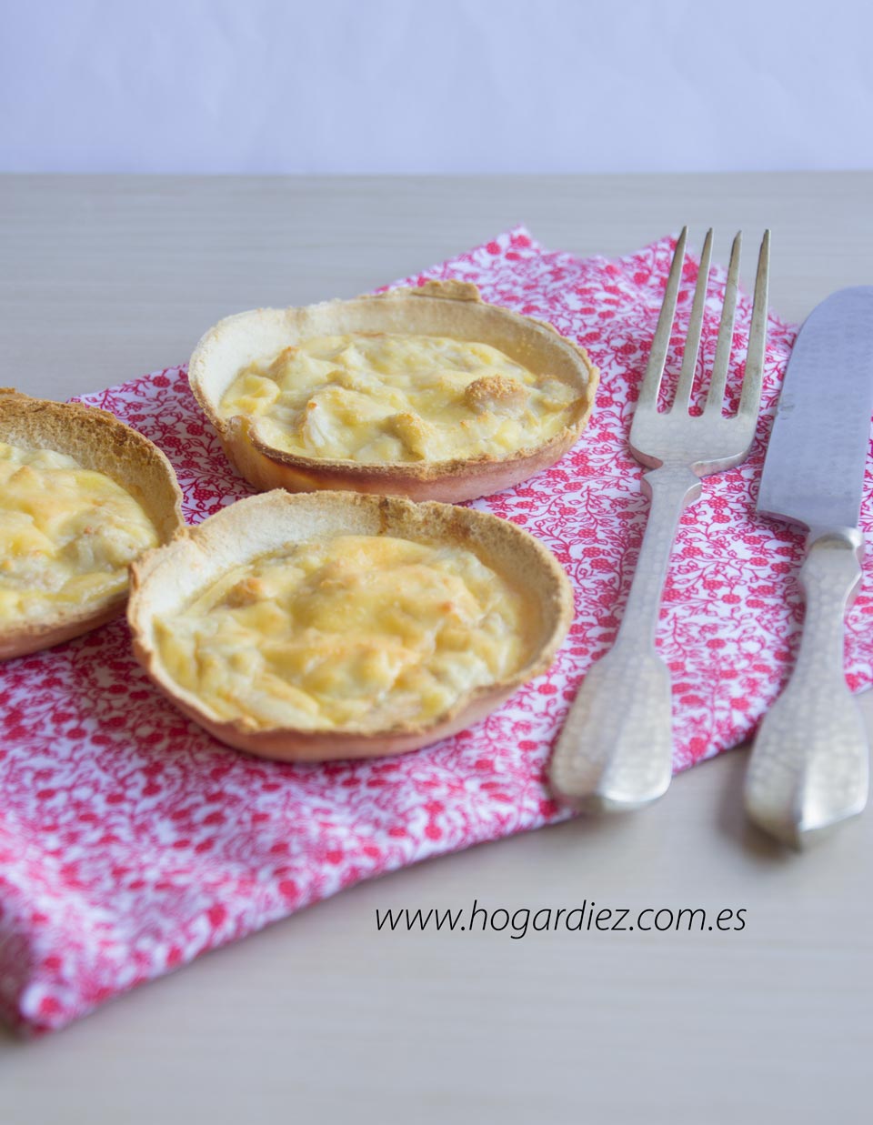 Hogar diez Mini quiches con pan de molde
