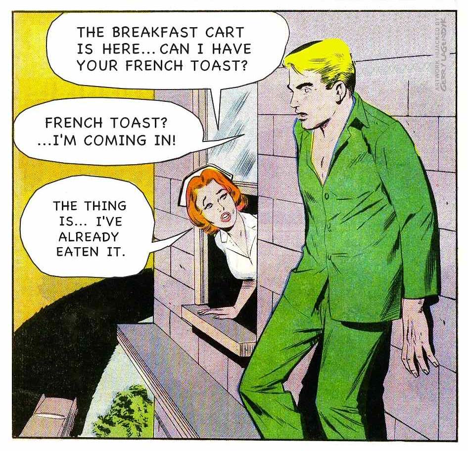 The psychiatric floor french toast, ledge jump, gerry lagendyk