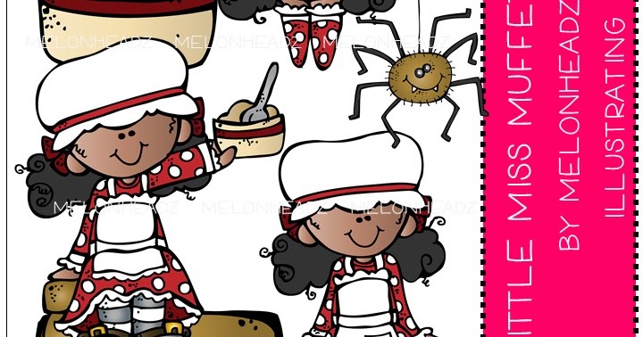 Little Miss Muffet clip art