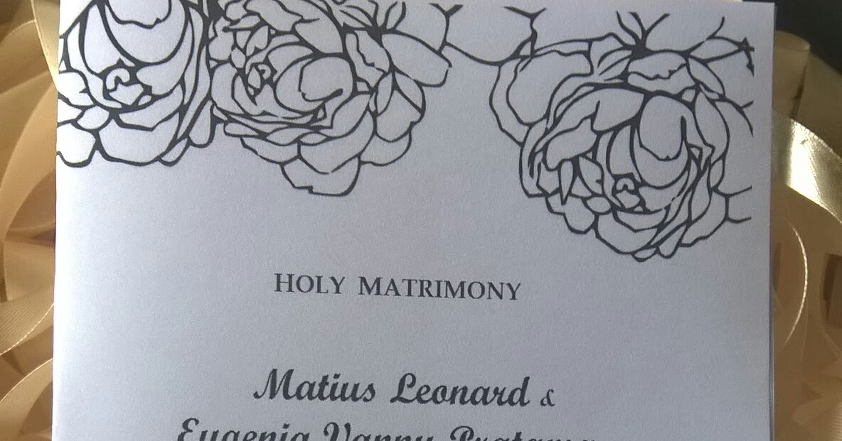 Contoh Cover Buku Misa Pernikahan Contoh Siar