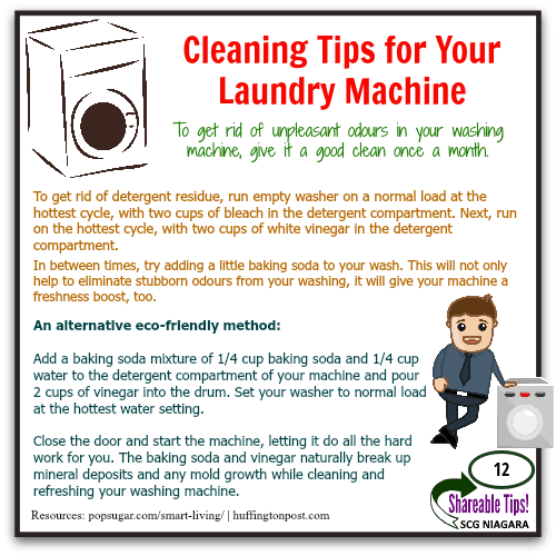 SCG Niagara SHAREABLE Tip 12 Cleaning Tips For Your Laundry Machine