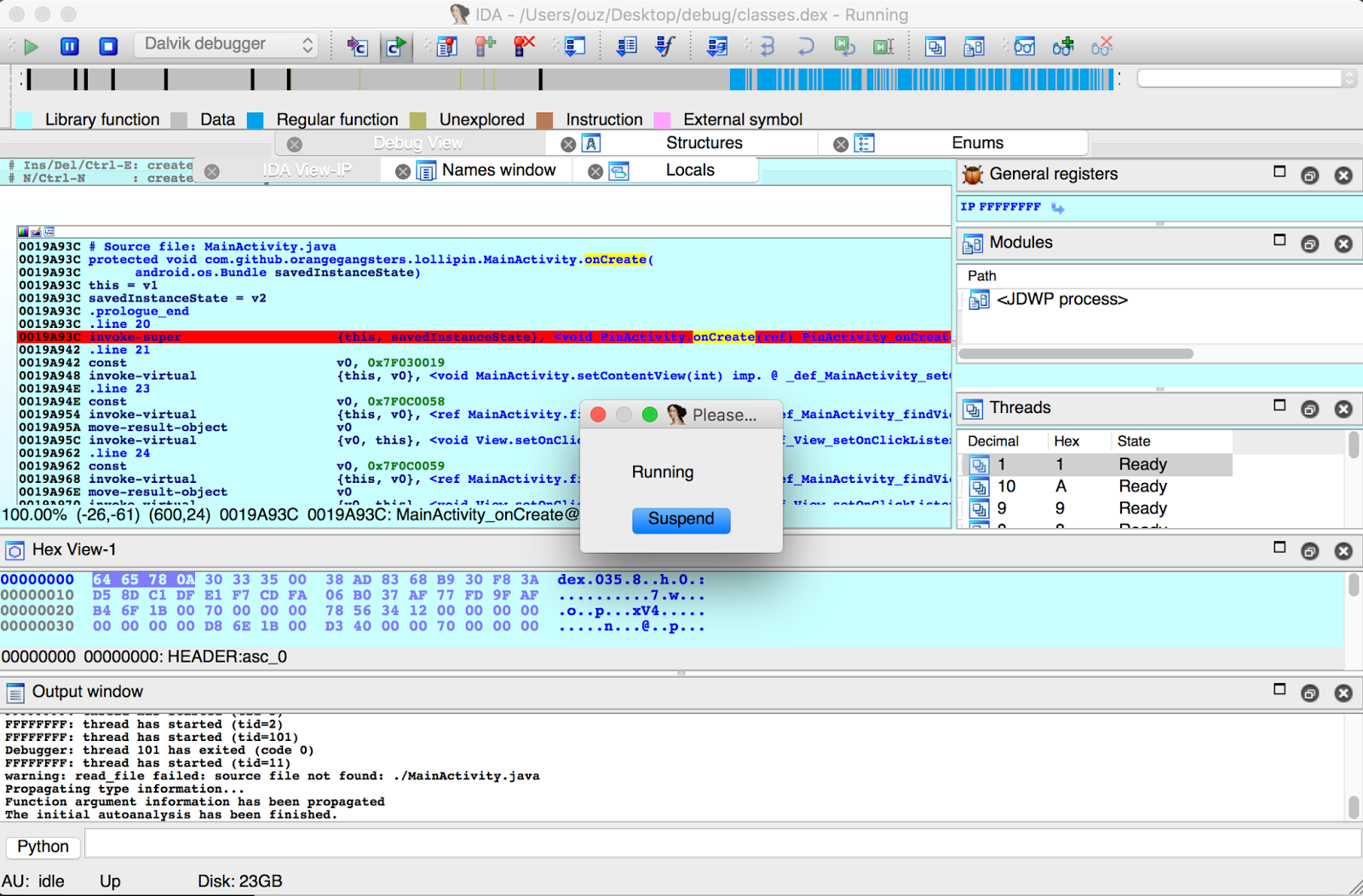 Classes dex