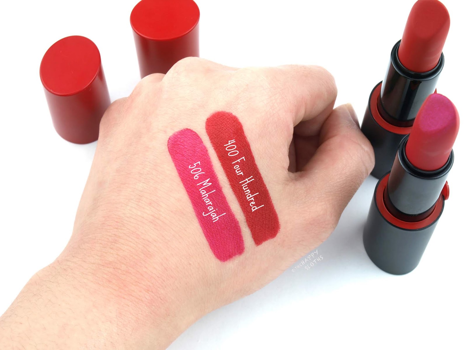Giorgio Armani Beauty | Rouge d'Armani Matte Lipsticks in "400 Four Hundred" & "506 Maharajah": Review and Swatches
