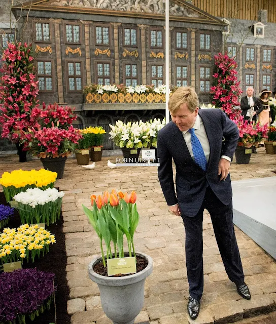 King Willem-Alexander of The Netherlands attends the opening of the 35th edition of 'Lentetuin Breezand' (Breezand Spring Garden) in Breezand