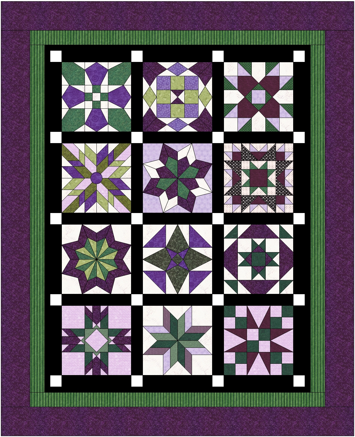 Bee Quilted Advanced Star Sampler Quilt Block of the Month Club