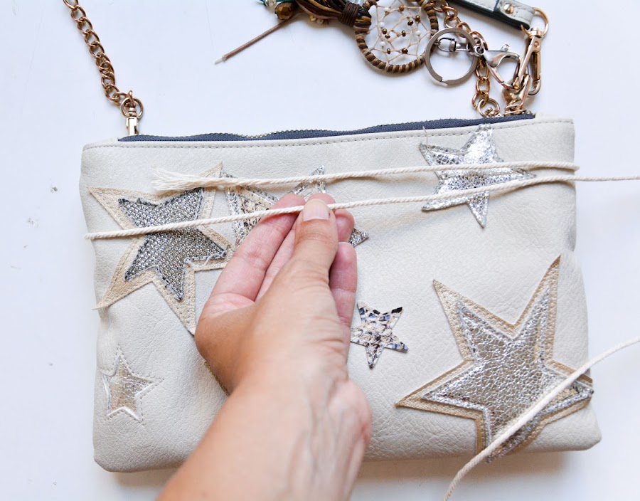 medir el ancho del bolso