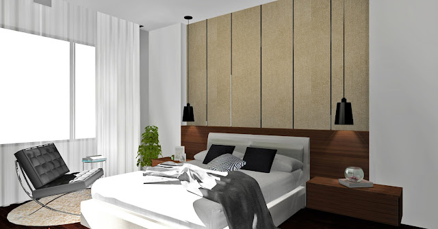 Master Bedroom design - Meridian Interior Design