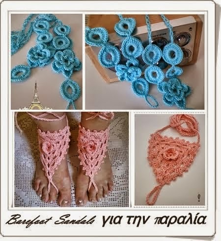 Barefoot Crochet Sandals