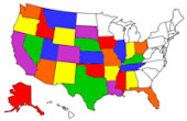 US States Visited in RV
