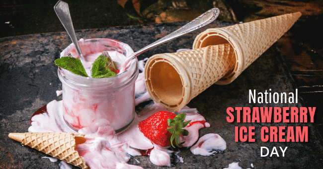 Scg - Social Media Covers: Banners: National Strawberry Ice Cream Day | January 15