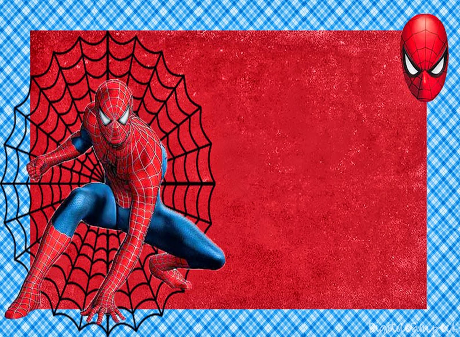 Spiderman: Invitaciones para Imprimir Gratis. 