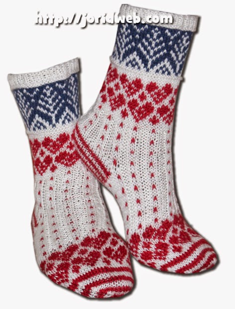 Jorids Julehjerte sokker, gratis mønster