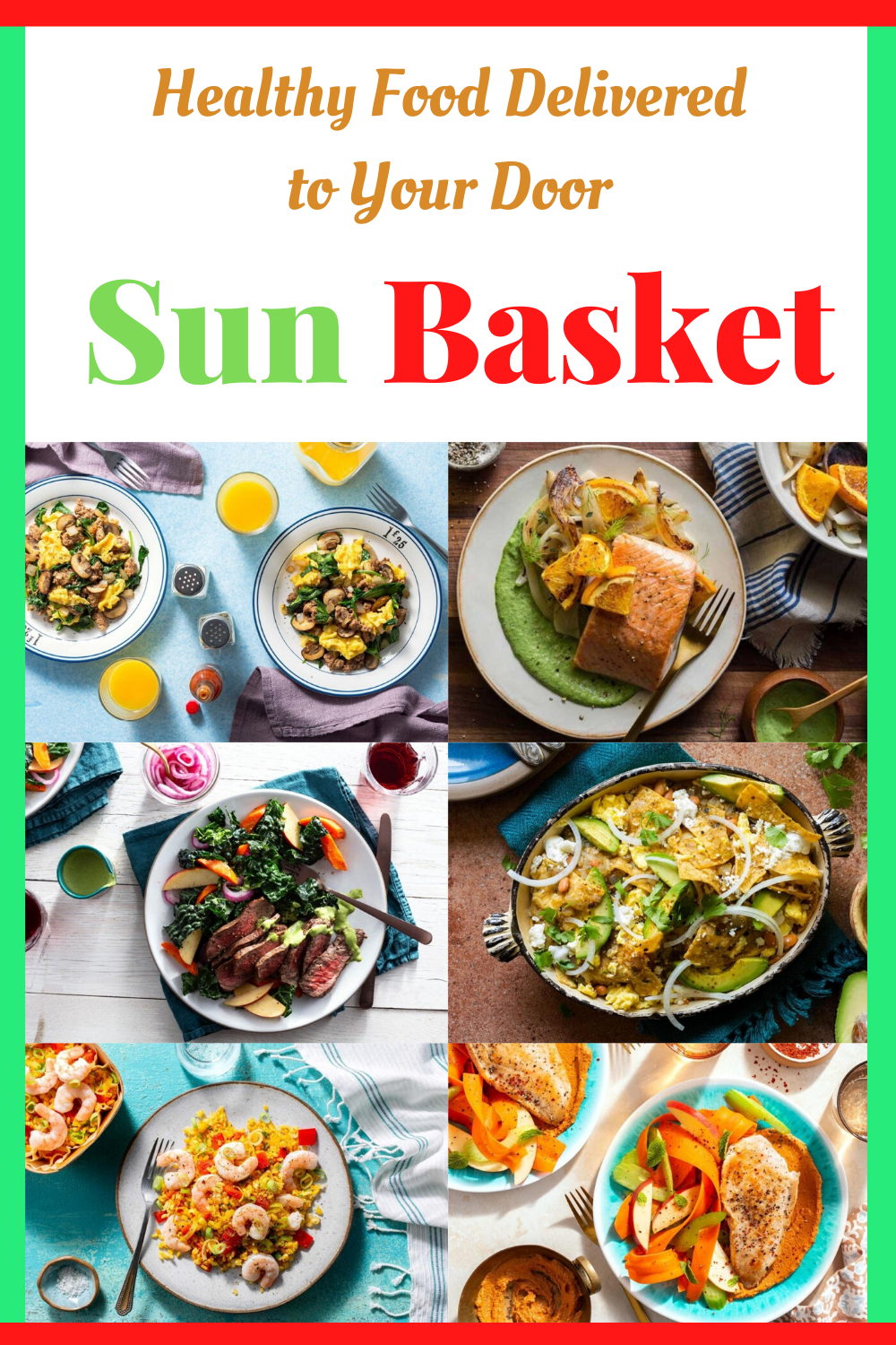 Happiness Is A Lifestyle Sun Basket = Healthy Food Delivered to Your