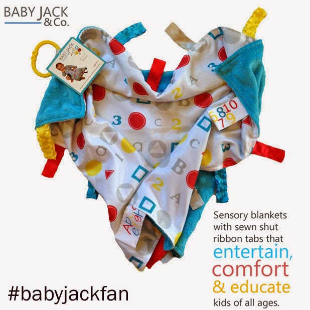 baby Jack blankets An Educational Sensory Baby Tag Blanket by Baby