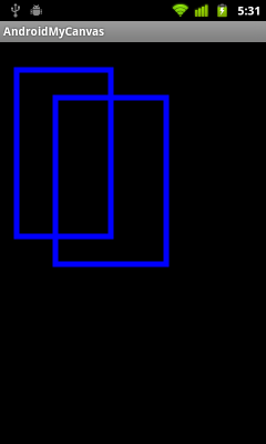 Draw rectangle on canvas, canvas.drawRect()