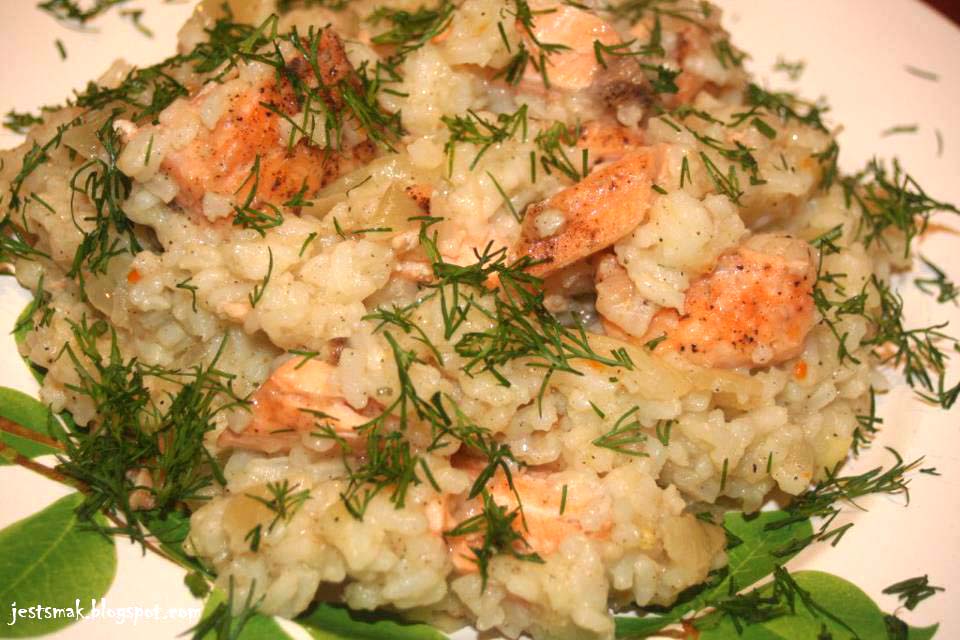 Jest Smak Risotto z łososiem