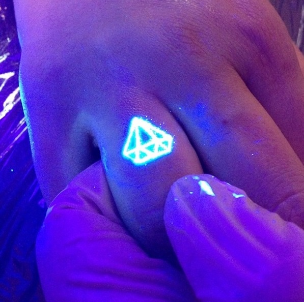 #4. Shine bright like a diamond. - 30 Glow-In-The-Dark Tattoos That’ll Make You Turn Out The Lights. #4. Shine bright like a diamond. - 30 Glow-In-The-Dark Tattoos That’ll Make You Turn Out The Lights.
