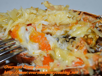 Baked Slipper Lobster with Garlic and Cheese