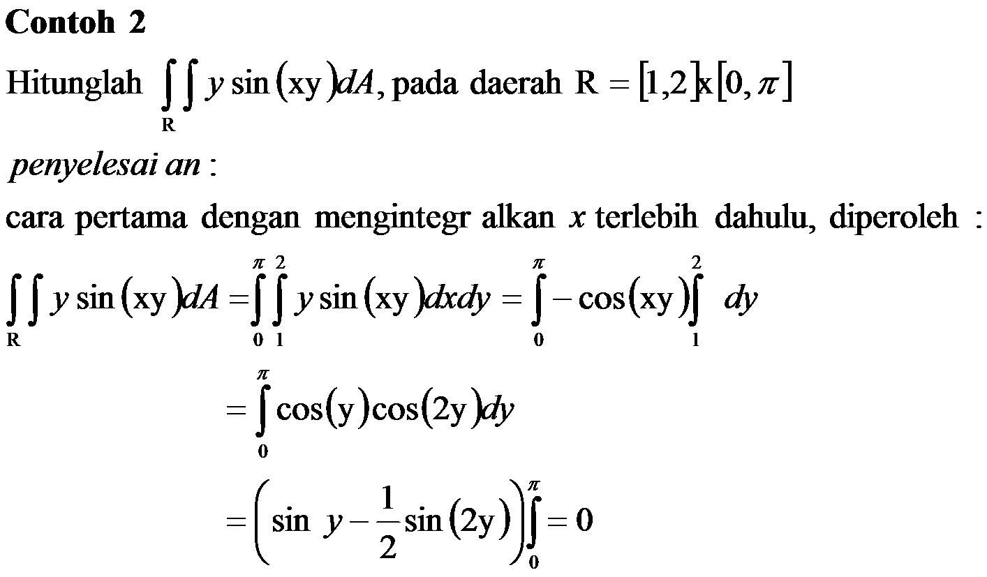 Matematika Santai Aja Soal Soal Kalkulus Peubah Banyak Matematika Santai Aja Soal Soal Kalkulus Peubah Banyak
