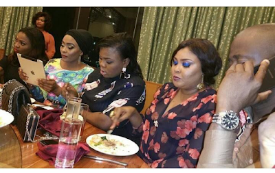 Photos: Faithia Williams Balogun hosted to a surprise birthday dinner at Oriental hotel 