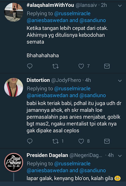 Mati Kutu! Ahoker ini Mau Jatuhin Anies-Sandi Pakai Kecoa dan Babi, Eh Malah Kena Batunya Mati Kutu! Ahoker ini Mau Jatuhin Anies-Sandi Pakai Kecoa dan Babi, Eh Malah Kena Batunya