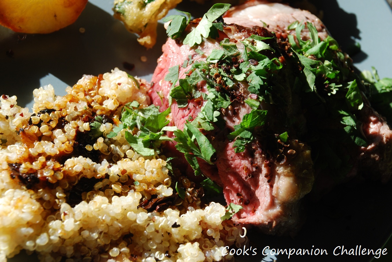 The Cook's Companion Challenge 420/1038 Saffron and onion roast lamb