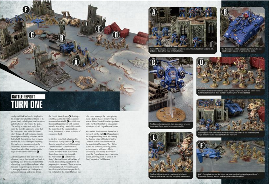 Warhammer 40k nuevo con embalaje original * Death Guard-plagueburst Crawler