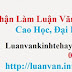 DỊCH VỤ VIẾT LUẬN VĂN THẠC SĨ